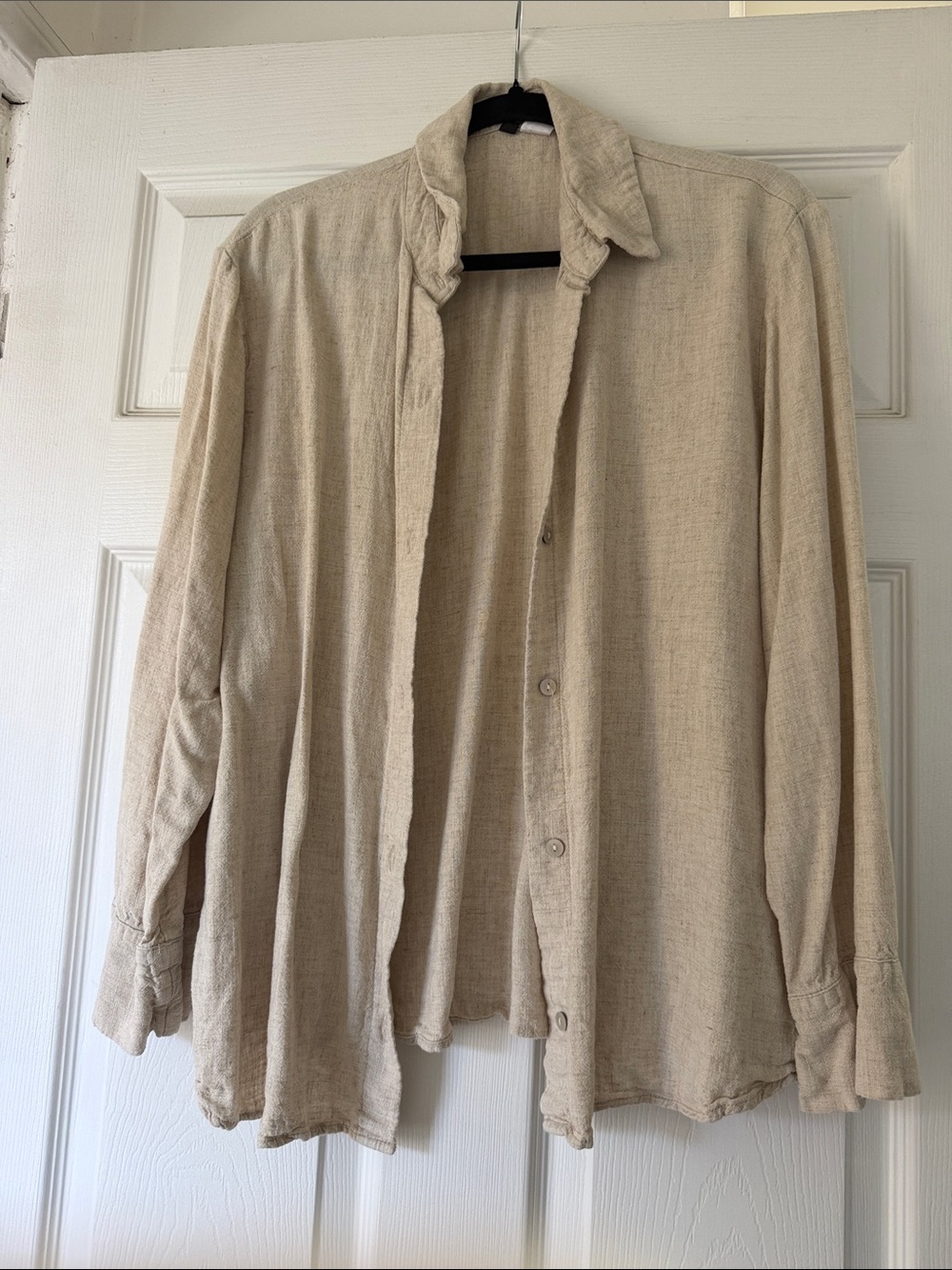 H&M Beige Button-Down Shirt